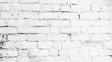 Poster - A striking white brick wall stands as a versatile and elegant backdrop that is perfect for various applications such as photography, design, and home decor, enhancing visual appeal and creativity