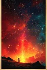 Poster - Jar of Stars - A Magical Night Sky