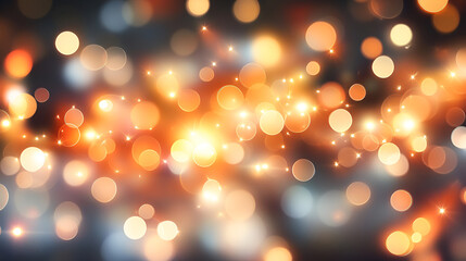 Wall Mural - Warm and Festive Bokeh Background - Perfect for Holiday Designs