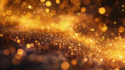 Poster - Blurry image of a golden background, use as texture or abstract element in designs