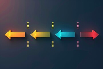 Poster - A collection of arrows indicating various directions and choices, great for conveying decision-making or navigation concepts