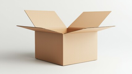 Poster - A cardboard box is open and empty