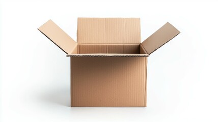 Poster - A cardboard box is open and empty