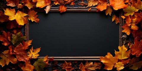 Poster - A black frame with a black background