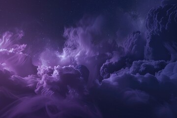 Aufkleber - A photo of the night sky with clouds and a full moon