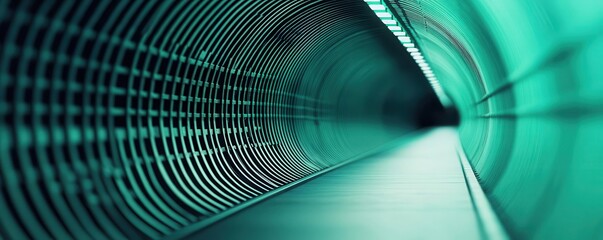 Poster - Tunnel background, Green influence evolution, technology in future, modern design pattern of tunnel industrial 