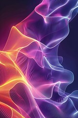 Poster - A vibrant, swirling light wave fills the frame