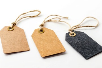 Poster - A collection of colorful tags attached to a string