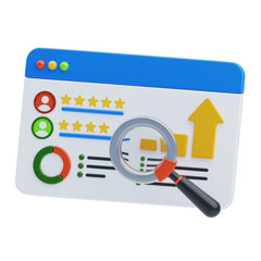 Poster - 3D Analysis Assessment Score. 3D Icon