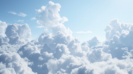 Wall Mural - Overcast sky with cumulus clouds