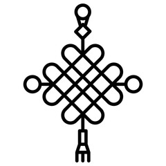 Sticker - Chinese Knot Icon