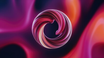 Poster - Abstract gradient blur background texture featuring deep purples, vibrant pinks, and oranges.