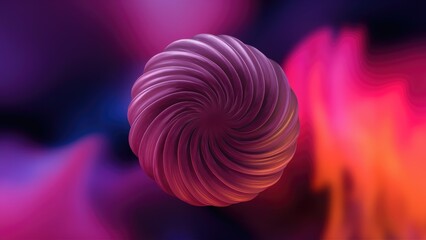 Poster - Abstract gradient blur background texture featuring deep purples, vibrant pinks, and oranges.