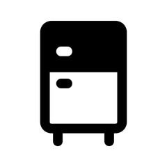 Canvas Print - fridge glyph icon