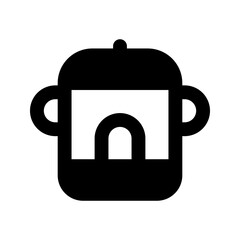 Wall Mural - rice cooker glyph icon