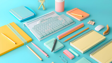 Poster - Office Supplies / Objects /stationary/ supplies