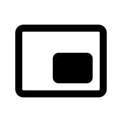 Sticker - miniplayer Glyph icon