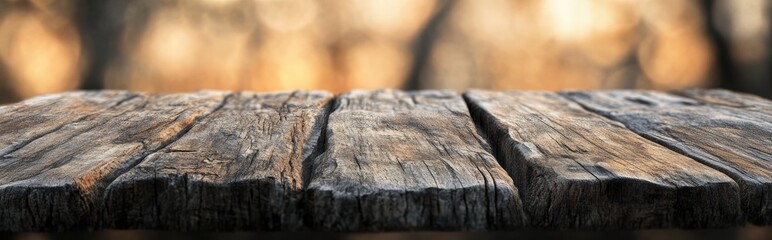 Poster - 3D rendering of weathered wood with a blurred background