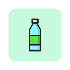 Poster - Bottle of water line icon