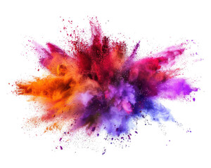 Wall Mural - A vibrant explosion of colorful powder, representing creativity and energy.