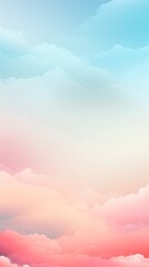 Wall Mural - Dreamy Anime-Inspired Sky: Soothing Blue and Pink Gradient for Healing Illustrations. AI-Generated Abstract Background for Creative Marketing and Web Design. Minimalist Composition with Elegant Textur