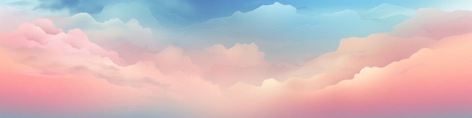 Wall Mural - Dreamy Anime-Inspired Sky: Soothing Blue and Pink Gradient for Healing Illustrations. AI-Generated Abstract Background for Creative Marketing and Web Design. Minimalist Composition with Elegant Textur