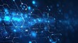 © Kamil - Digital Blue Background with AI Symbols.