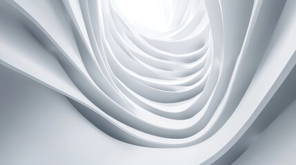 Poster - Abstract Modern White Architectural Background 3D Render Illustration