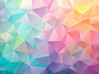 Poster - Prismatic Geometry: A vibrant spectrum of triangles forms a mesmerizing abstract background, ideal for modern and creative projects. 