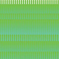 Poster - Green striped art with vertical direction