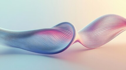 Poster - Minimalist abstract lines forming a continuous loop symbolizing the lifecycle concept, with soft gradients and muted tones.