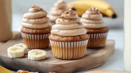 Wall Mural - Cupcakes with fruits