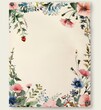 © TOMASDESIGN - A beautifully illustrated notepad featuring elaborate watercolor floral borders, adding a touch of elegance and charm to every page for artistic note-taking.