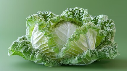 Fresh Chinese cabbage vegetable for dairy food isolated