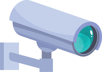 Poster - modern cctv camera is monitoring the area, providing security and peace of mind