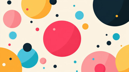 Sticker - Vibrant, flat design with large color blobs creates an eyecatching visual experience that engages and delights viewers.