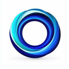 Poster - A clean, flat logo for a Market Booster app, showcasing a blue and white design with no background for versatility.