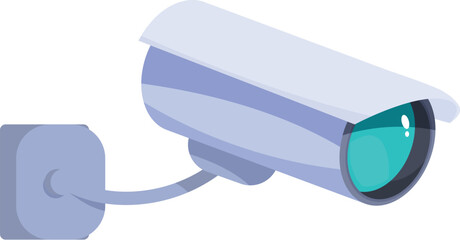 Poster - Security camera mounted on a wall, providing surveillance and ensuring safety