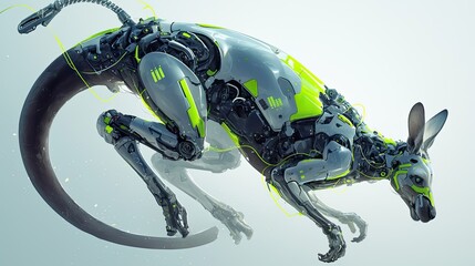 Poster - A Futuristic Robotic Kangaroo Leaping Through the Air