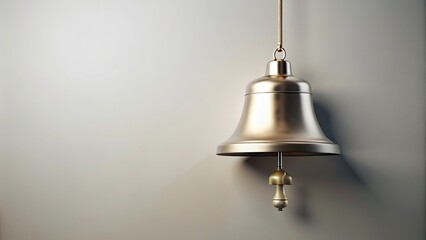 Minimalist church bell design for worship invitation