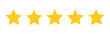 © Zhi_zhi_art - Rating icon five yellow stars hand drawn isolated on transparent background. Customer review illustration. Best feedback maximum quality