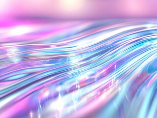 Poster - A mesmerizing abstract background featuring flowing waves of vibrant colors, creating a dreamy and ethereal atmosphere.