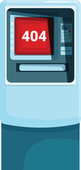 Poster - Atm machine is showing a 404 error message on the screen
