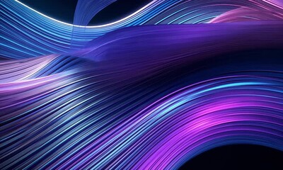 Poster - Dynamic waves of vibrant light dance in mesmerizing patterns, creating an entrancing visual experience of color and movement in a digital landscape. Generative AI
