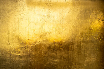 Wall Mural - Gold shiny wall abstract background texture, Beatiful Luxury and Elegant