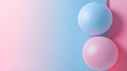 Wall Mural - Abstract Pink and Blue Background with Circles