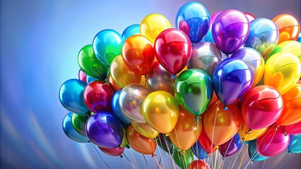 Colorful festive of balloons for a celebration or party