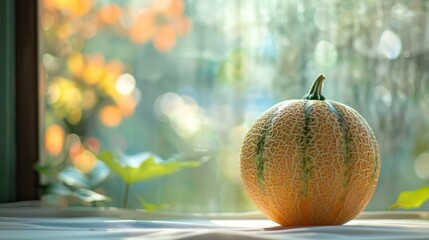 Wall Mural - a close up of a fruit on a table