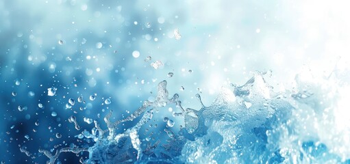 Poster - Water Splash Abstract Background