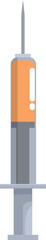 Poster - Medical syringe filled with liquid medicine, ready for an injection
